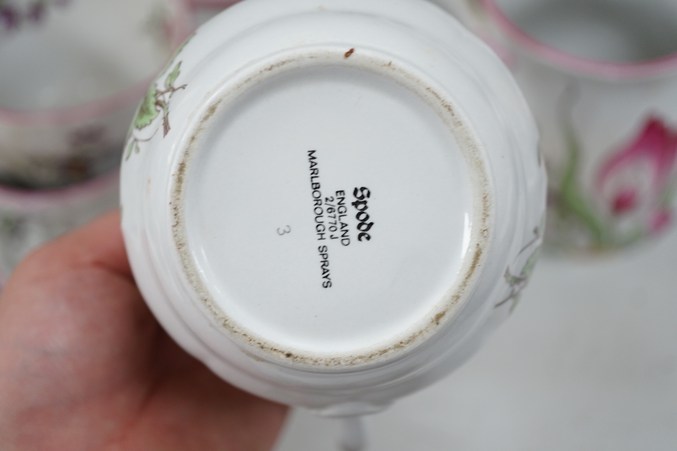 A Spode ‘Marlborough Sprays’ breakfast set